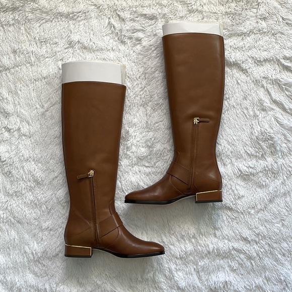 Tory Burch - Women's - Brown Leather Riding Boot - Size 7 - Picture 3 of 16